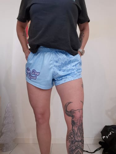 Customer photo review of 🔥NEW🔥 Light Blue HDQ Footy Shorts - WITH POCKETS