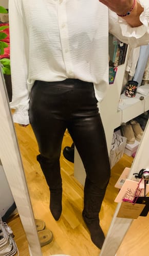 Customer photo review of Lederleggings gefüttert BRAUN