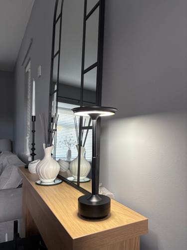Customer photo review of Cordless Modern Aura Table Lamp - Cordless Table Lamp with Touch Control & Modern Nordic Design