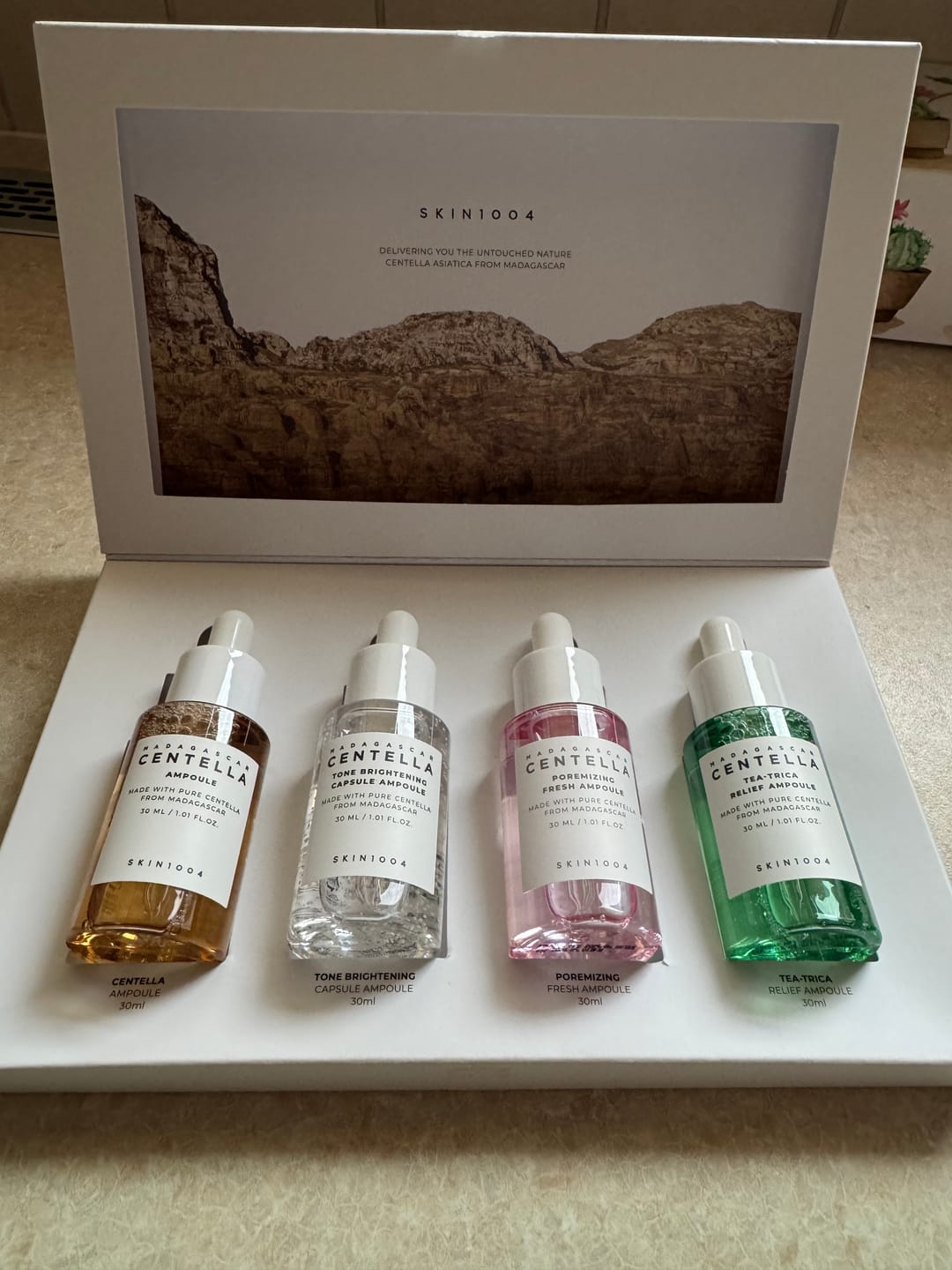 Customer photo review of Serumu komplekts ar centellu SKIN1004 Madagascar Centella Ampoule Kit