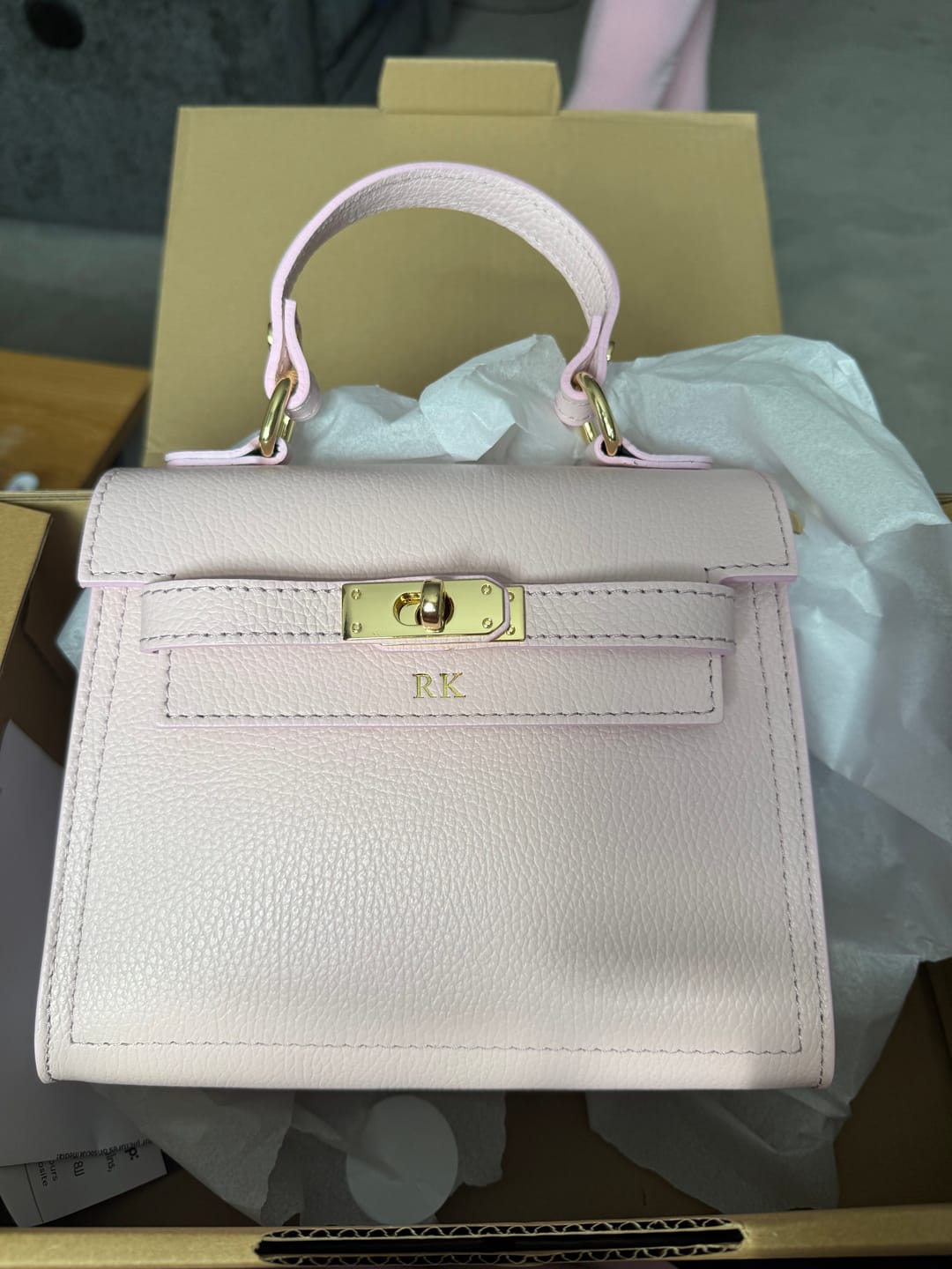 Customer photo review of Polly Top Handle Bag