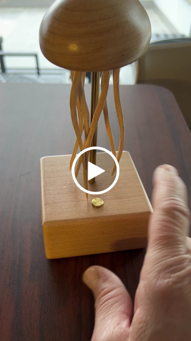 Customer video review of MarinerPoet™ Handcrafted Wooden Jellyfish Automaton