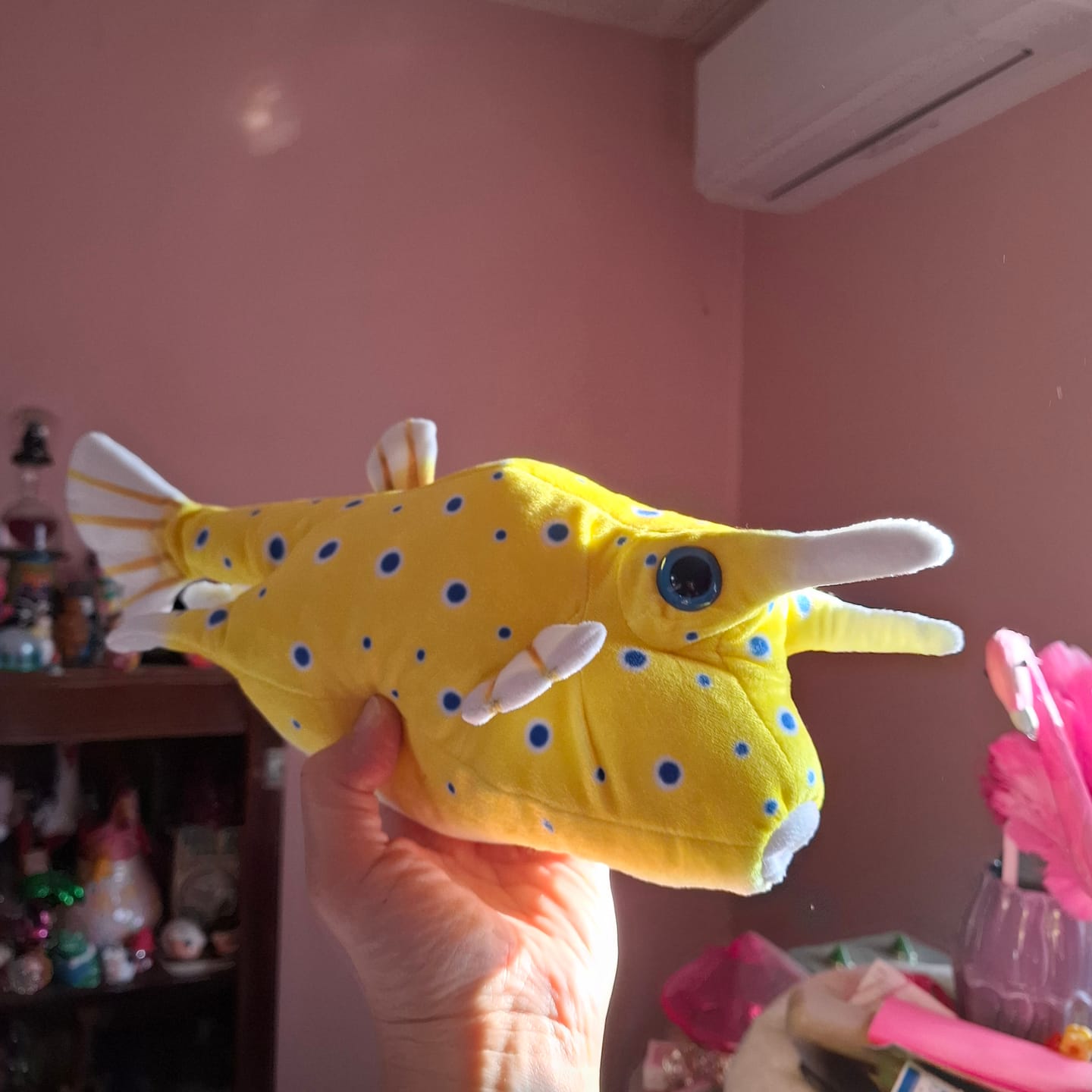 Customer photo review of Longhorn Cowfish Soft Stuffed Plush Toy