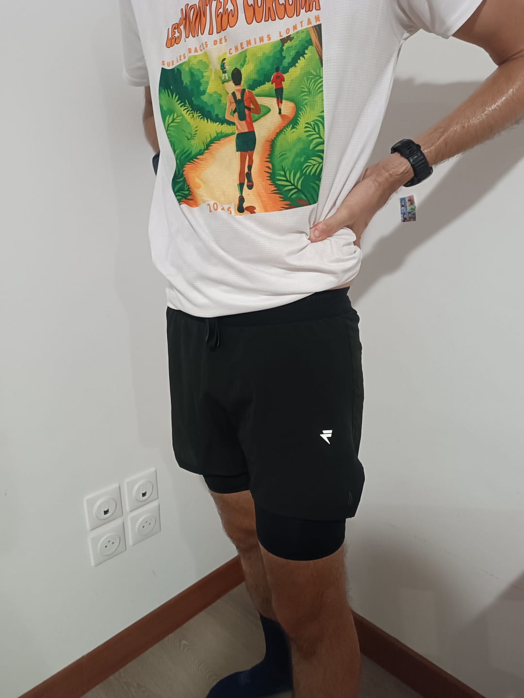 Customer photo review of Short 2 en 1 avec compression intégrée