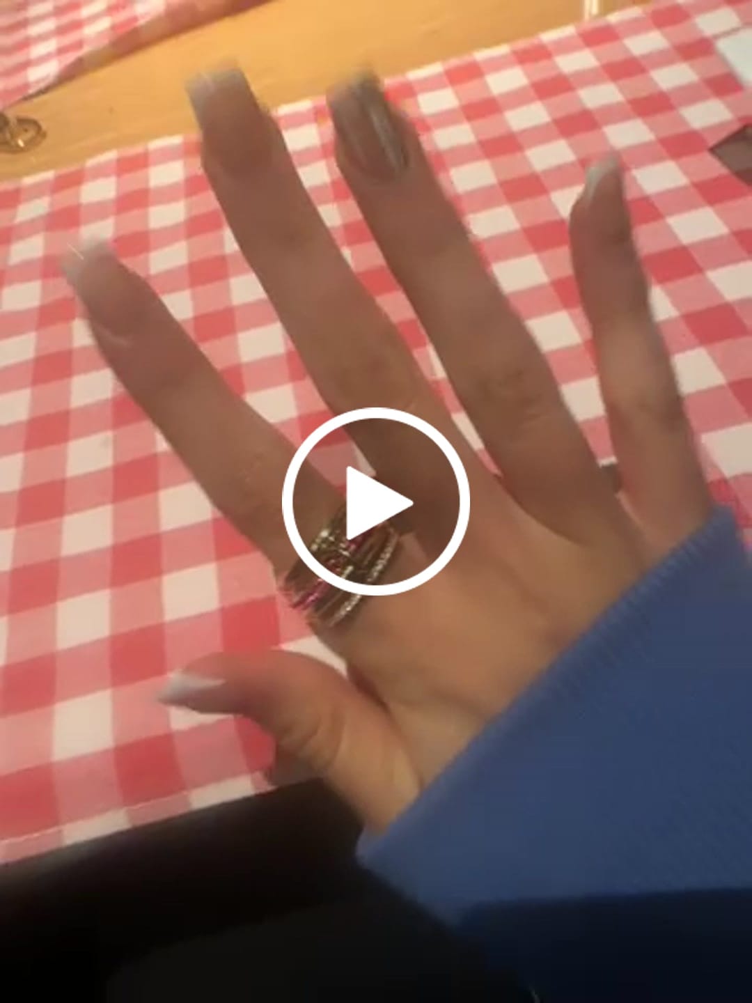 Customer video review of Astrid Fire Red Stacked Ring