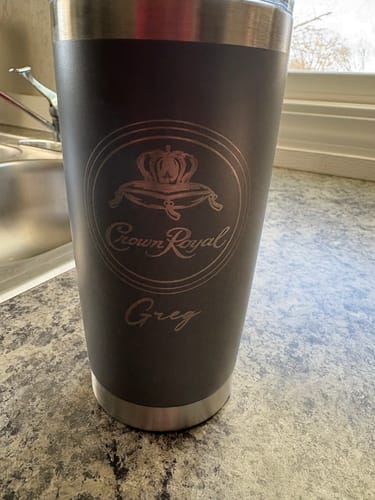 Customer photo review of (6 Pieces) Laser Engraved Tumbler | 20 oz