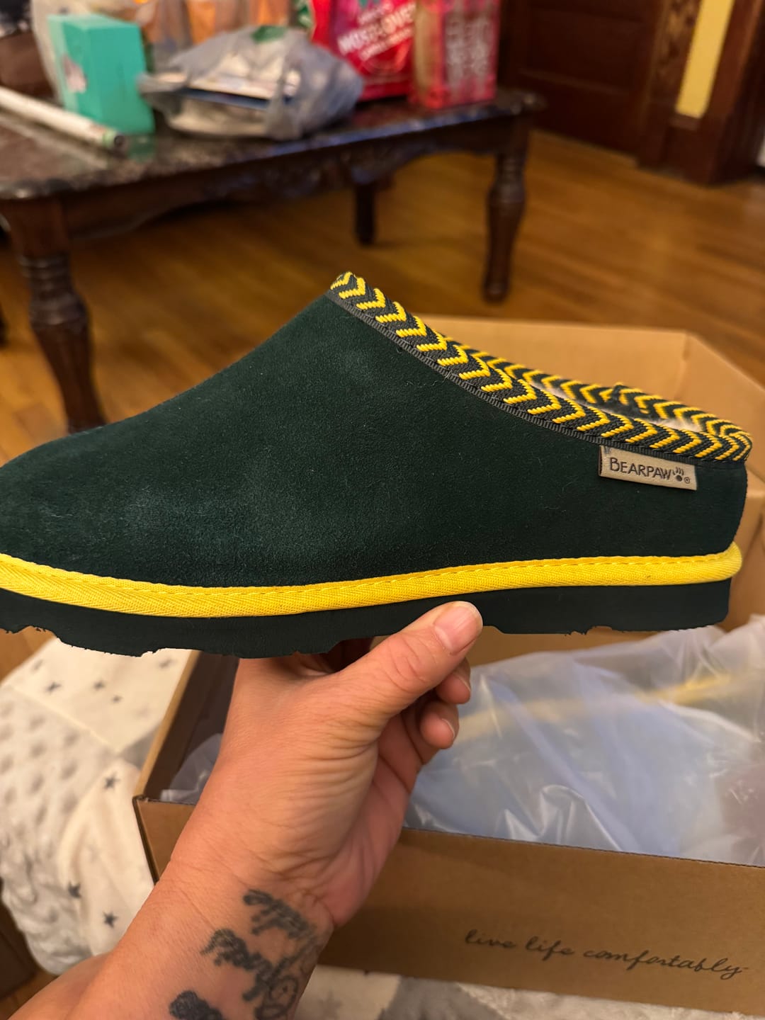 Customer photo review of TABITHA GREEN/YELLOW