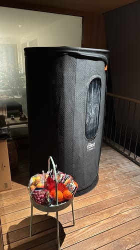 Customer photo review of The Sauna Pod