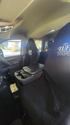 Customer photo review of Waterproof Car Towel Seat Cover