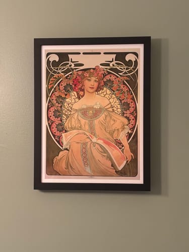 Customer photo review of Reverie (1897) by Alphonse Mucha
