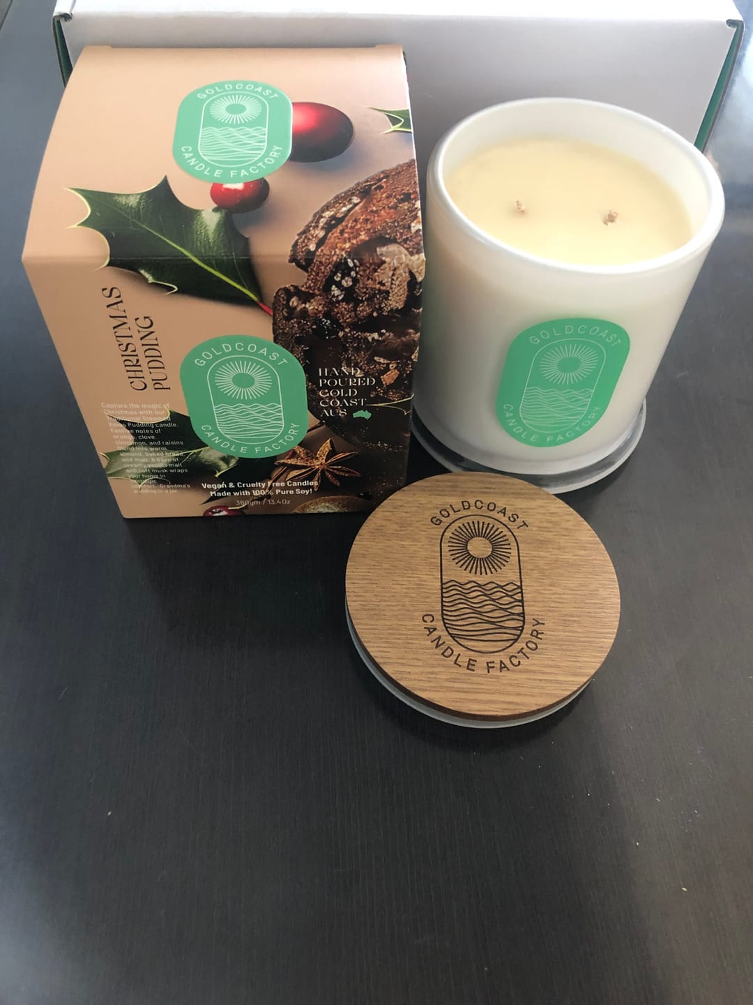 Customer photo review of XMAS Night Pudding Signature Candle 380g - NEW