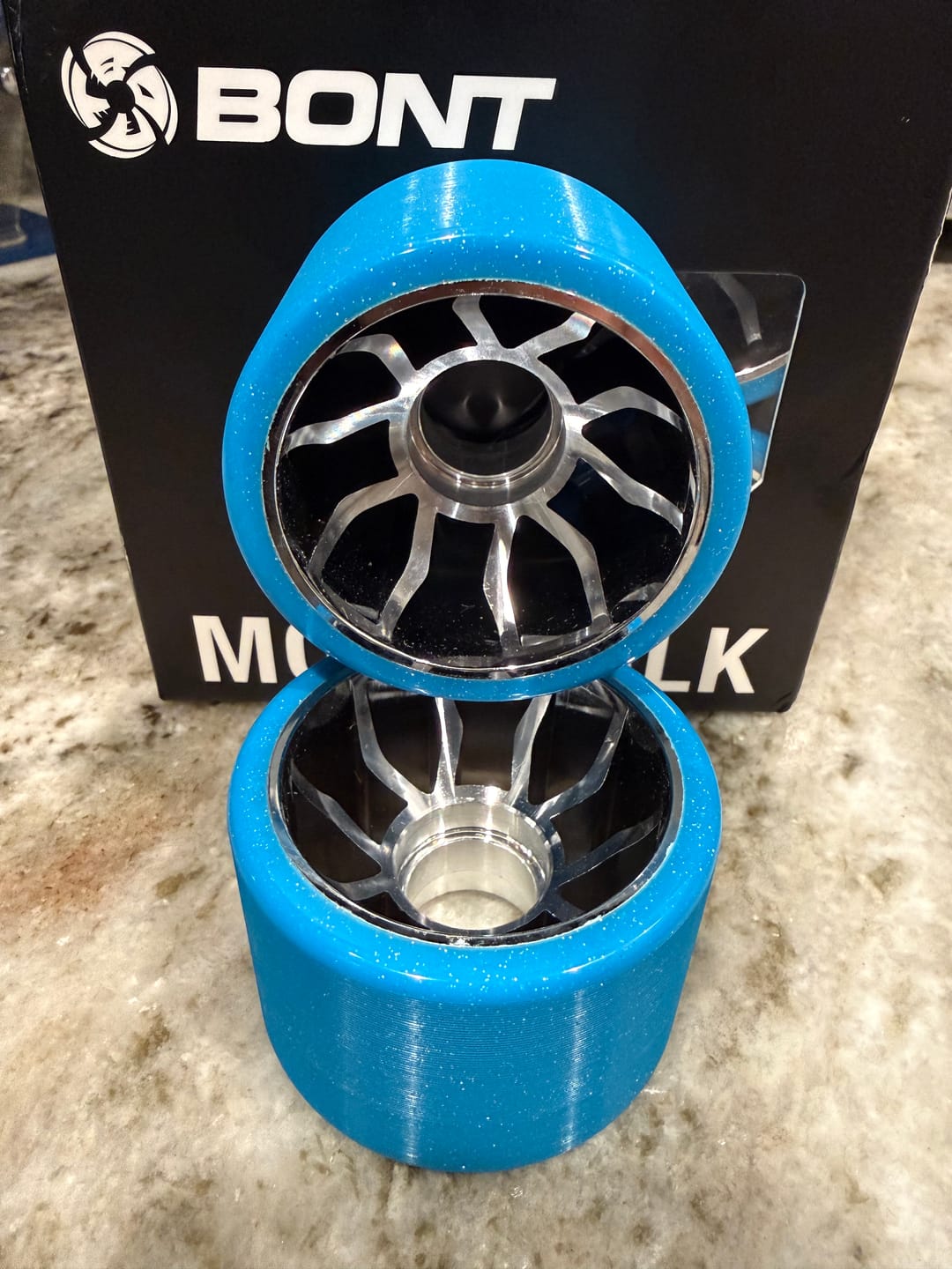 Customer photo review of Moonwalk Roller Skate Wheels – 64mm 96A Indoor