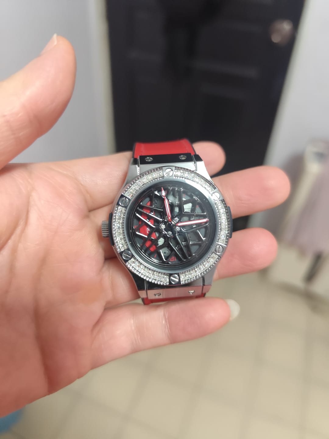 Customer photo review of HMN S6 Diamond Lady Watch