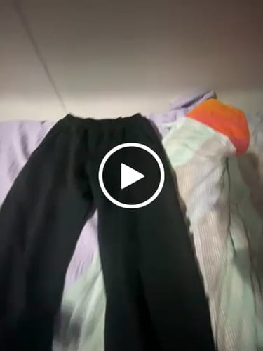 Customer video review of Sweatpants Wide Fit Blanks 330GSM Black