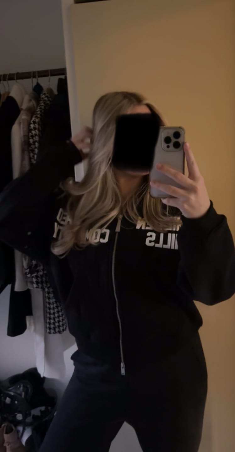 Customer photo review of GATED COMMUNITY ZIP HOODIE BLACK