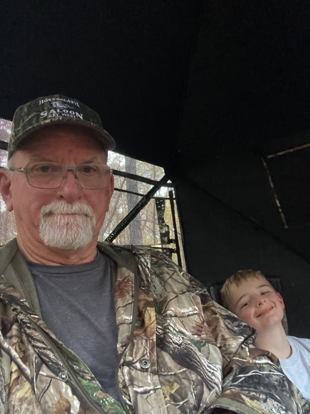 Customer photo review of Vis360 See Through Silent 4 Full Panels Deer Hunting Blind