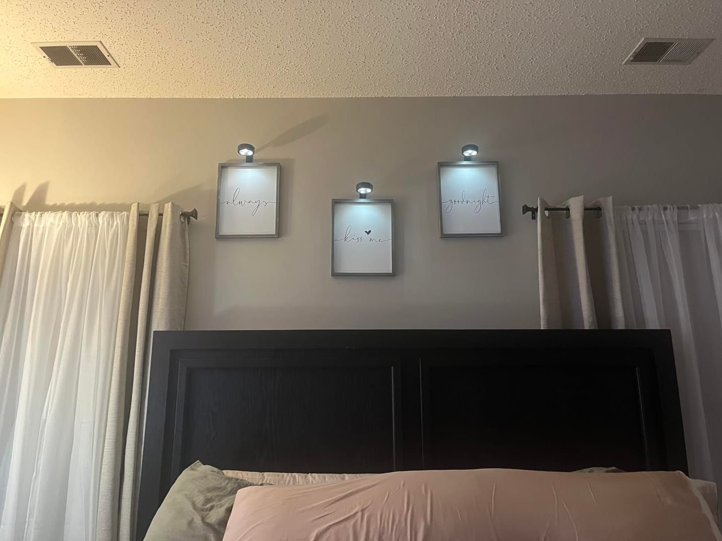 Customer photo review of LightsCordless™ Rechargeable Picture Light - Illuminate Your Art Wirelessly