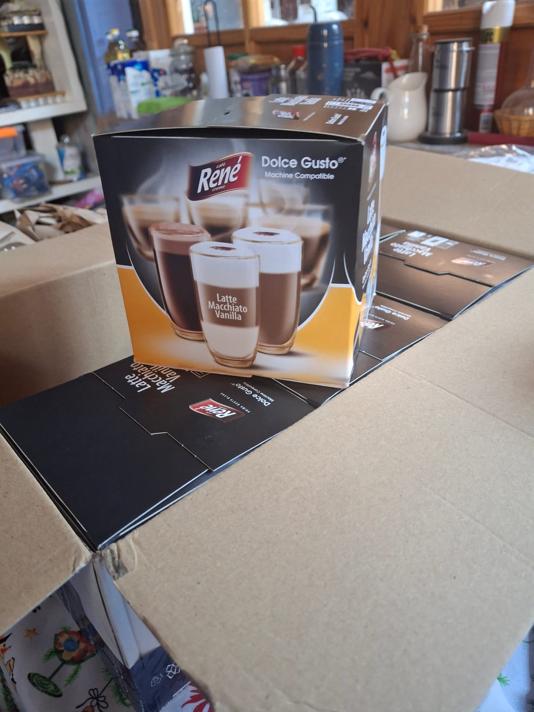 Customer photo review of Vanilla Latte Macchiato - Cápsula Dolce Gusto compatible 16 Cáps.