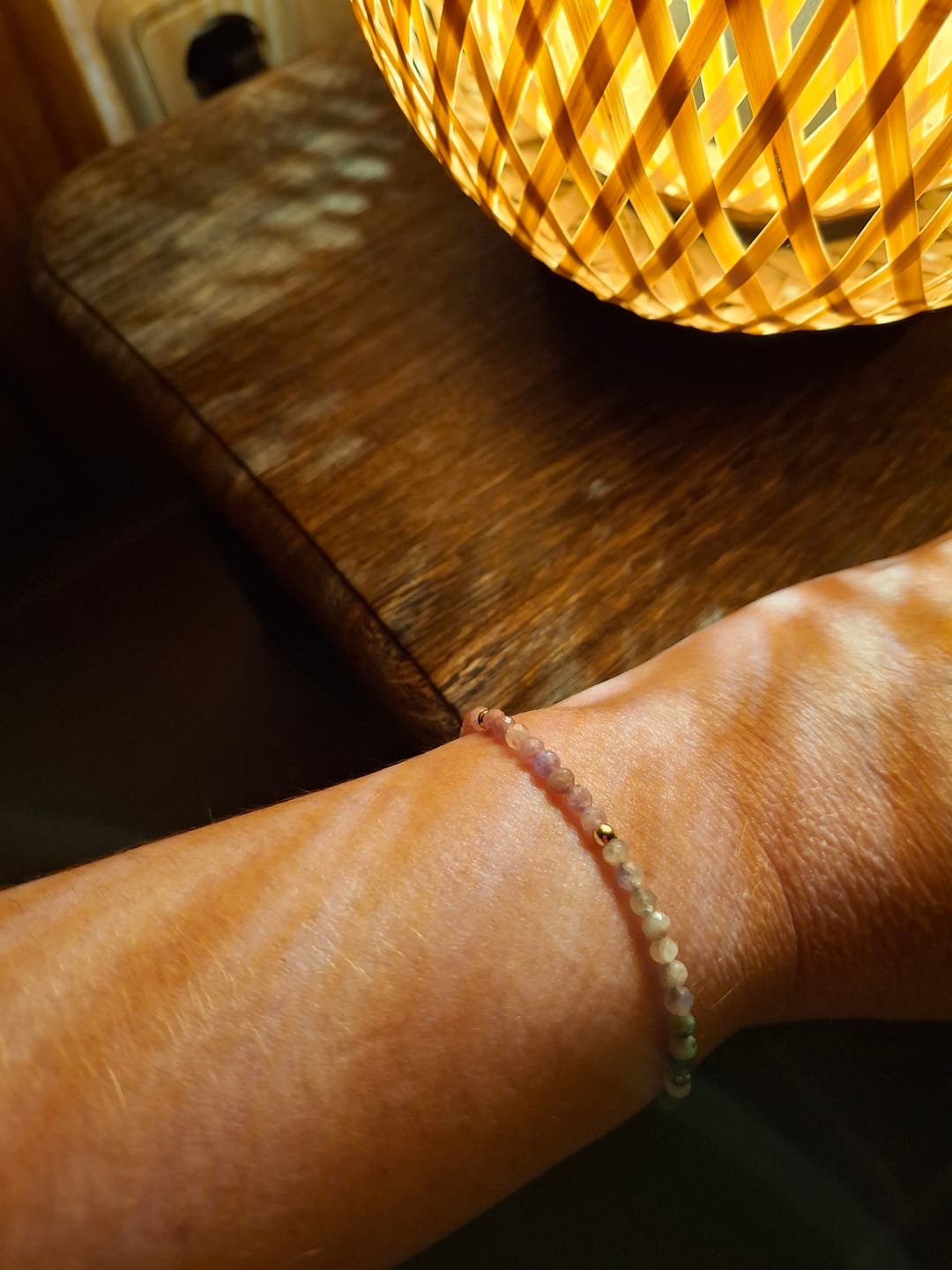 Customer photo review of Pulsera Murano Color