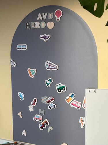 Customer photo review of Magnetic Wall Board