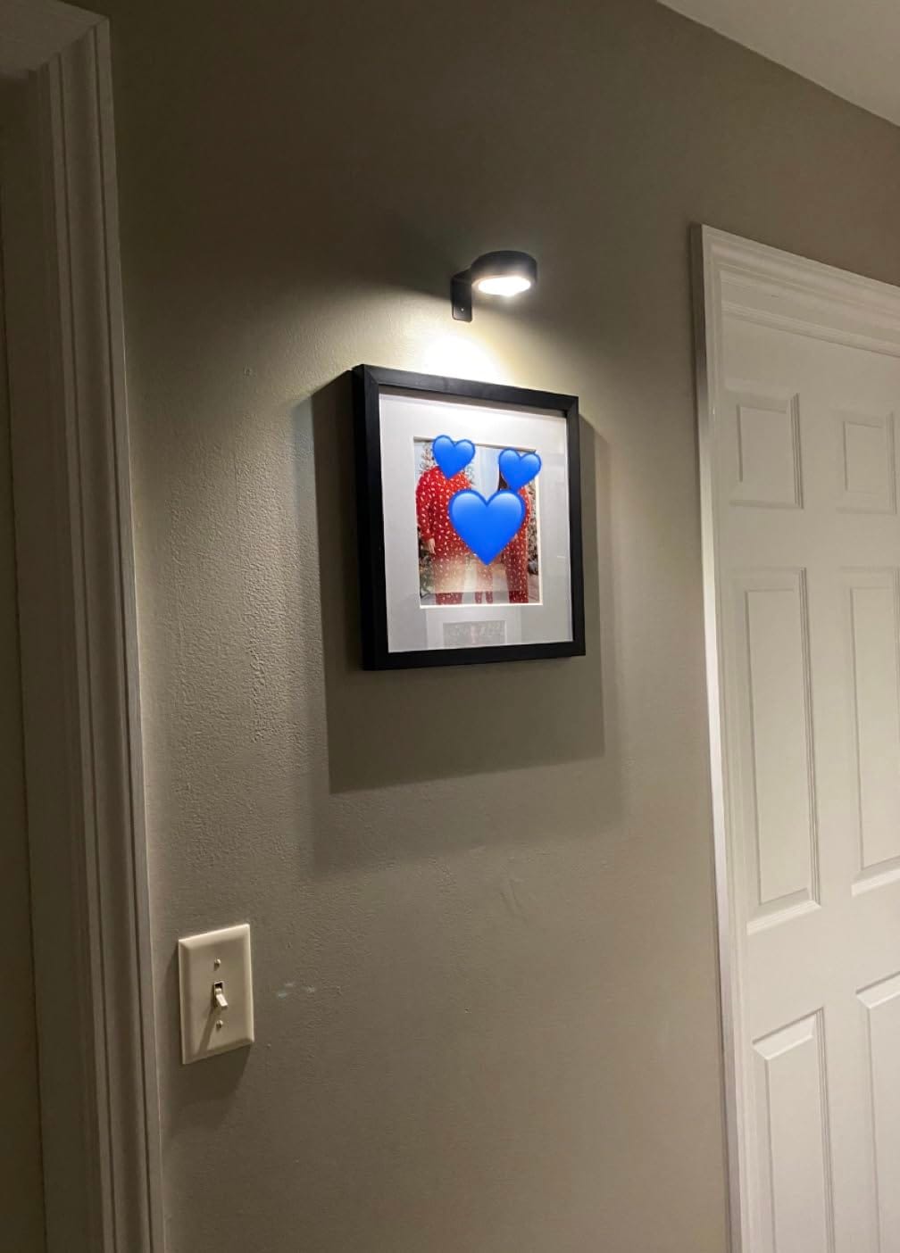 Customer photo review of LightsCordless™ Rechargeable Picture Light - Illuminate Your Art Wirelessly