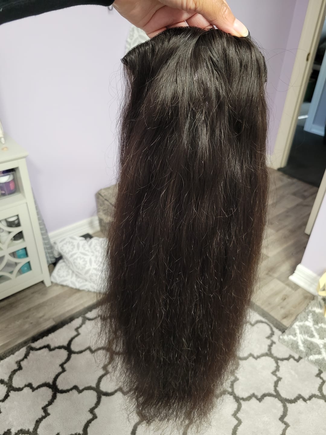 Customer photo review of Jazzmine - Virgin Cambodian Hair - Silky Straight - InVisiRoot® Thin-Part Wig™️