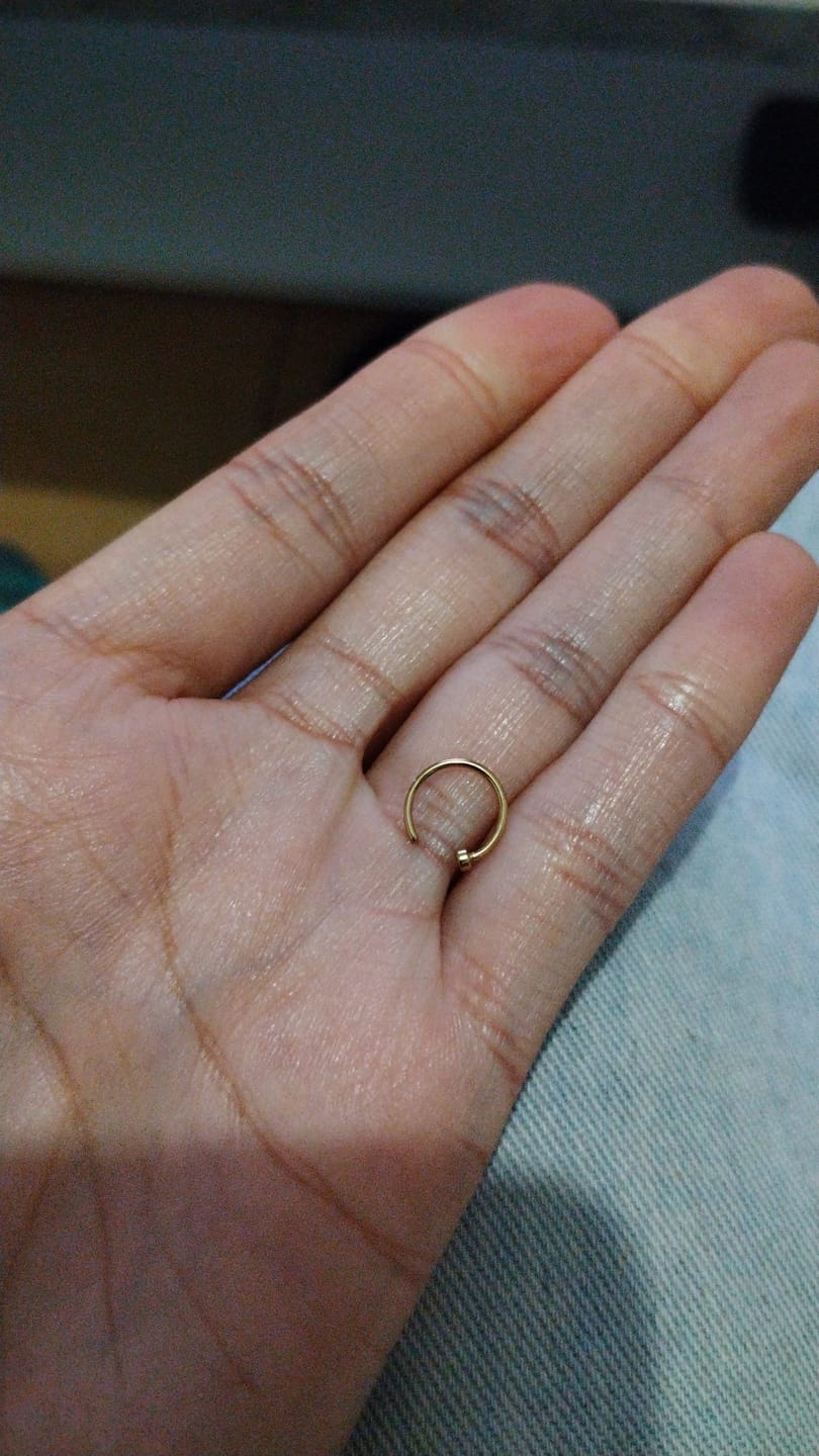 Customer photo review of Faux piercing Léa
