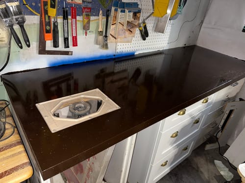Customer photo review of Swappable Palm/Trim Router Table Plate For Dual Handle Router Base