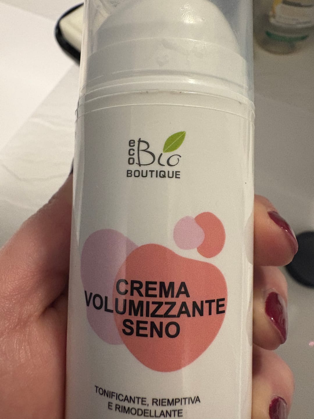 Customer photo review of Crema Volumizzante Seno