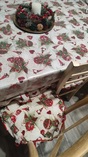 Customer photo review of Tovaglia Tartan Gnomi