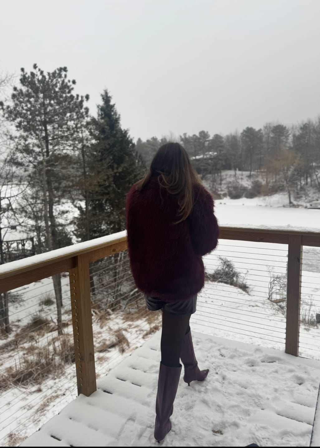 Customer photo review of Jenna Faux Fur Coat