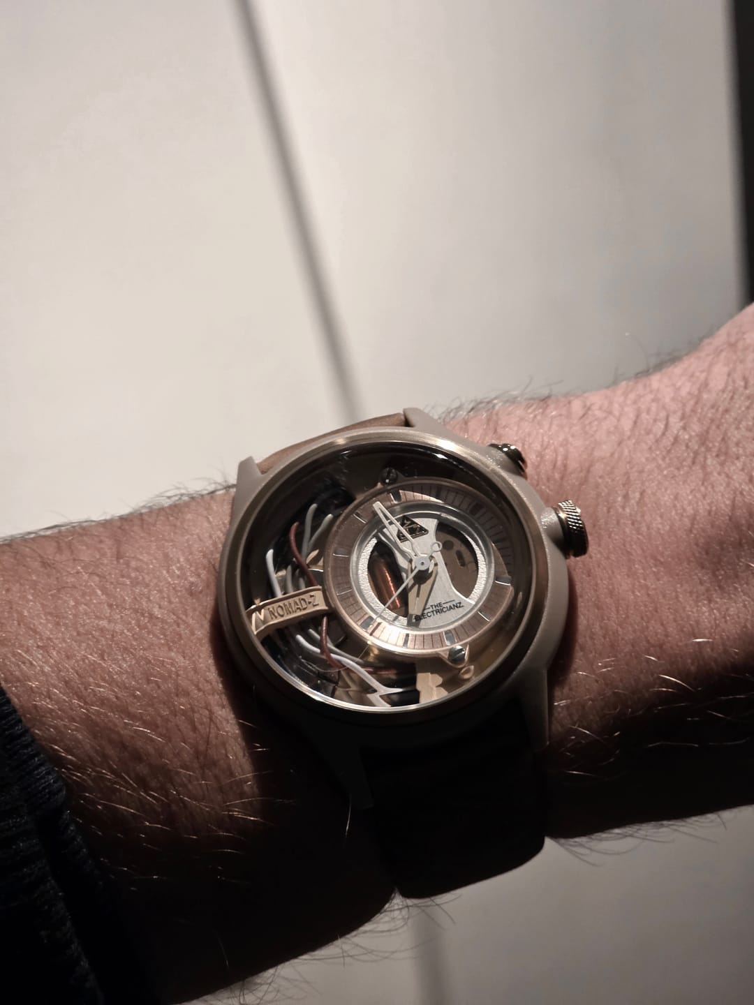 Customer photo review of The Nomad Z 45mm Beige Leather