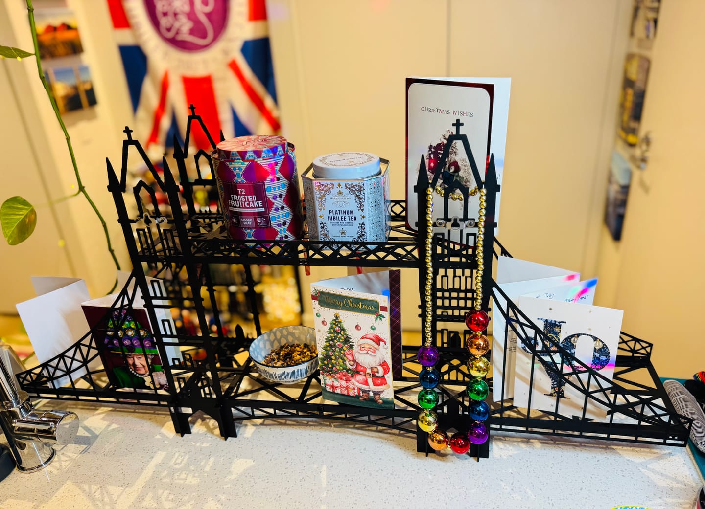 Customer photo review of Tower Metal Bridge Shelf