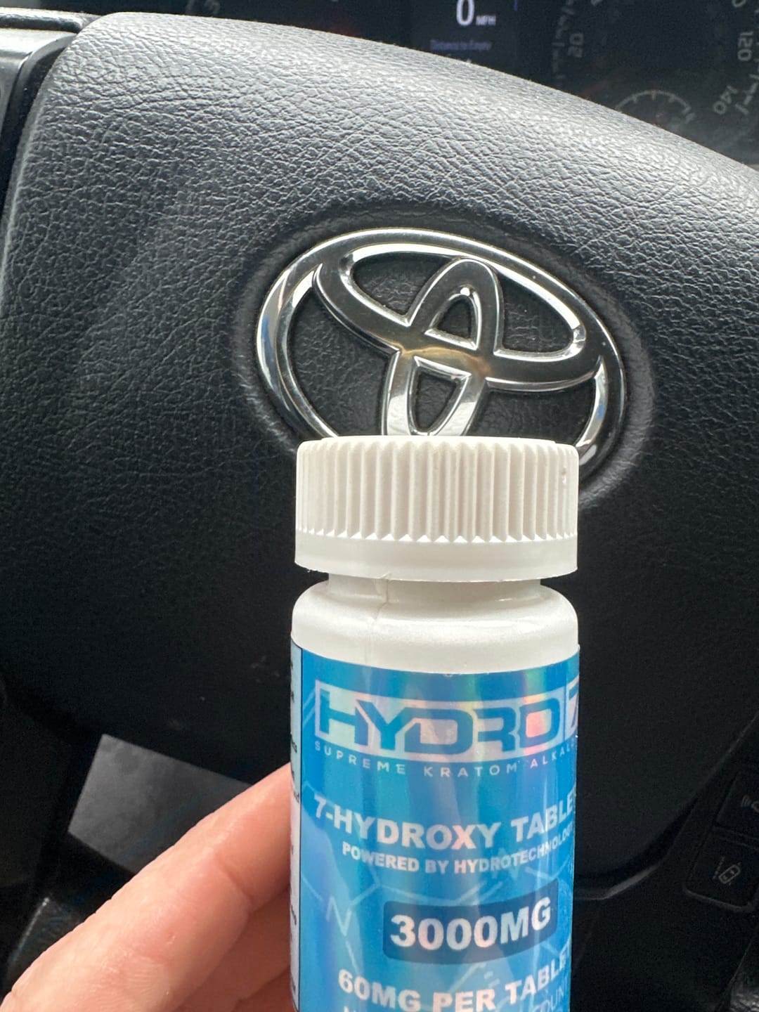 Customer photo review of 7-Hydroxy Tablets - 60MG (50 Count) 3000MG
