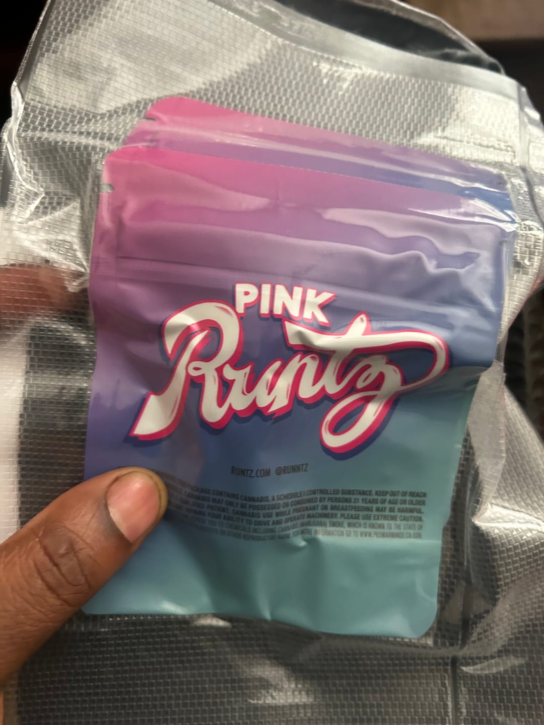 Customer photo review of 3.5g THC-A COOKIES PINK RUNTZ FLOWER HYBRID