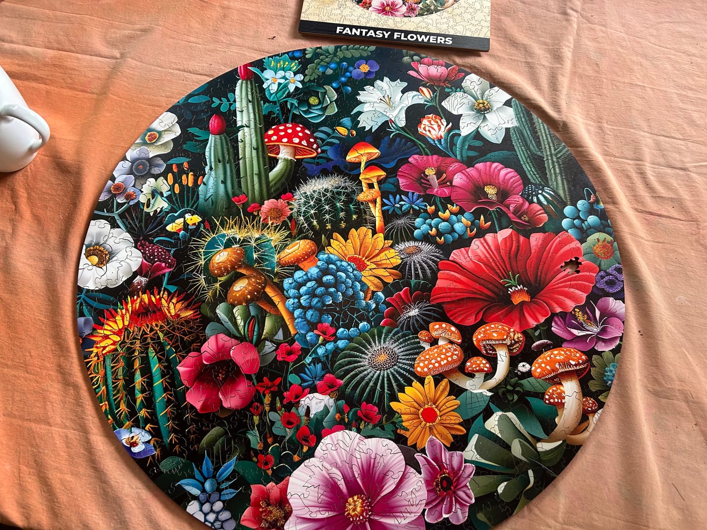 Customer photo review of Fantasy Flowers - Wooden Puzzle