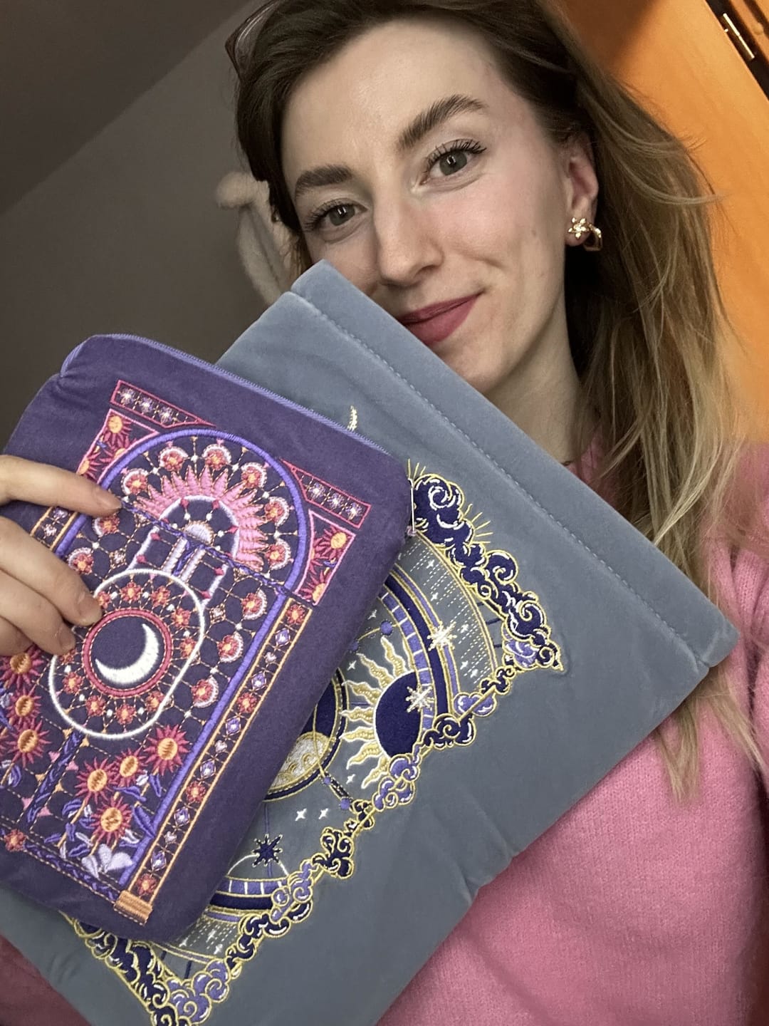 Customer photo review of Otherworldly Book Sleeve- Blue