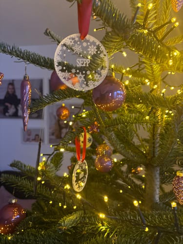 Customer photo review of Weihnachtsdeko mit Schneeflocken