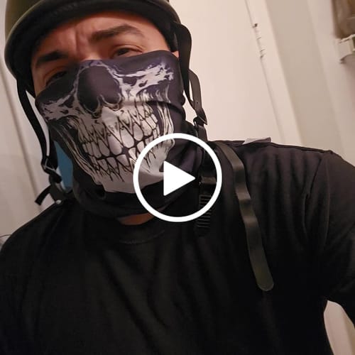 Customer video review of 🎁 Reaper Grin Skull Neck Gaiter (100% off)