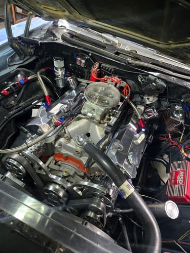 Customer's Motion Raceworks Billet Valve Cover Breathers installed on a clean, chrome engine.