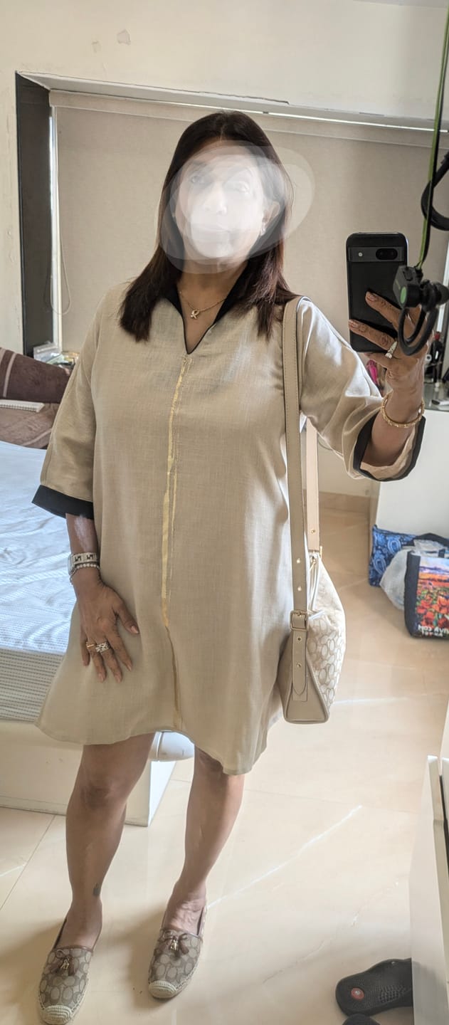 Customer photo review of GILDED EDGE MRIN DRESS