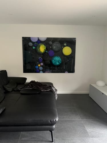 Customer photo review of Acrylglasbild | Fluid Art - Bubbless No.1 | Querformat