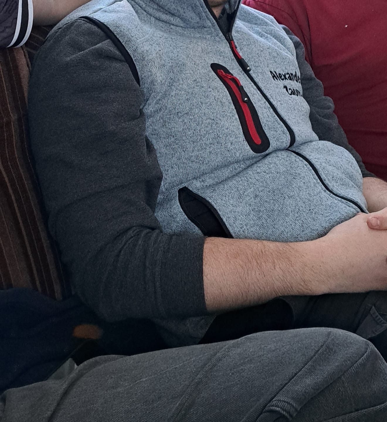 Customer photo review of Fleece Weste bestickt