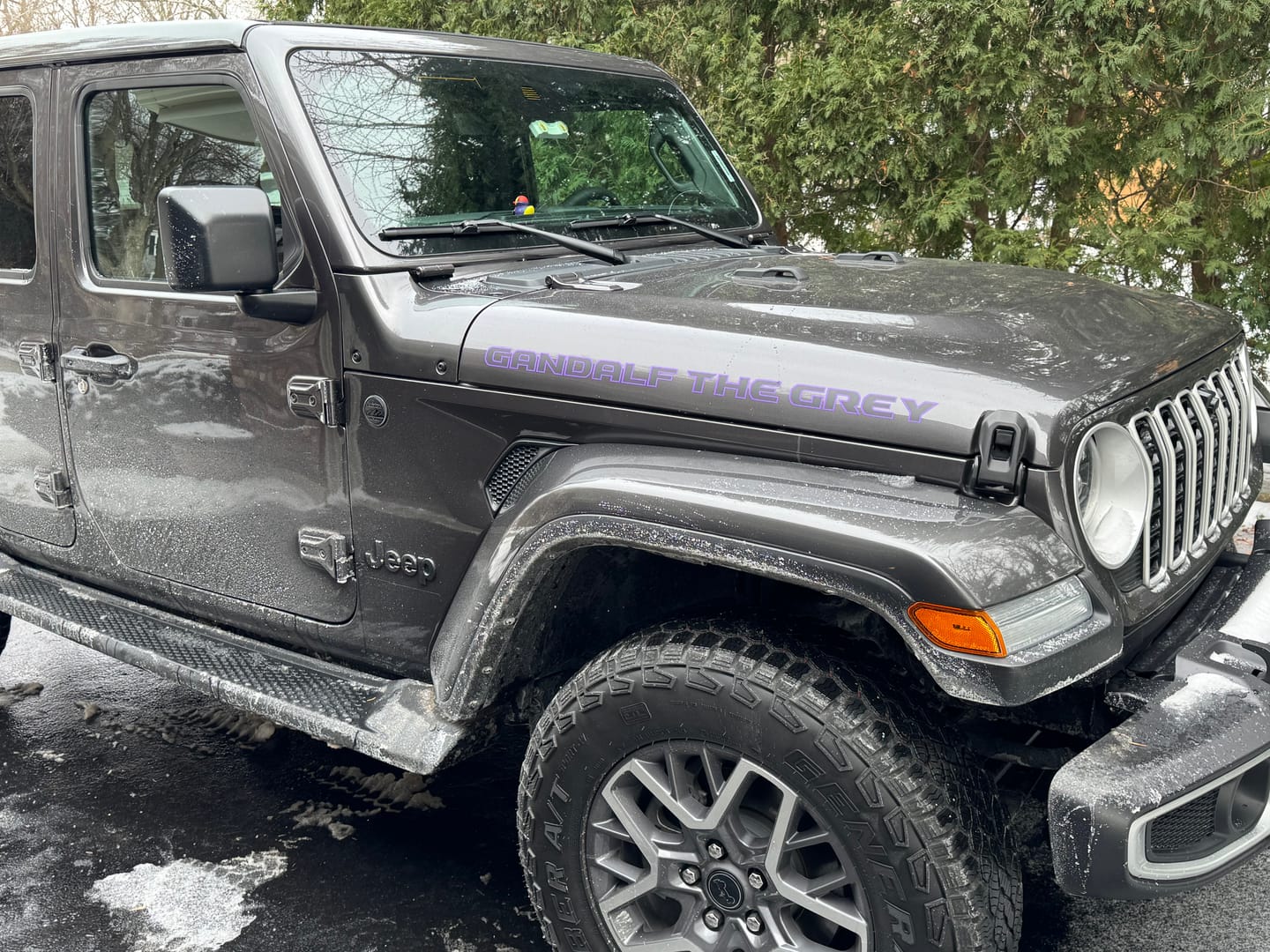 Customer photo review of Custom Hood Lettering | Set of 2