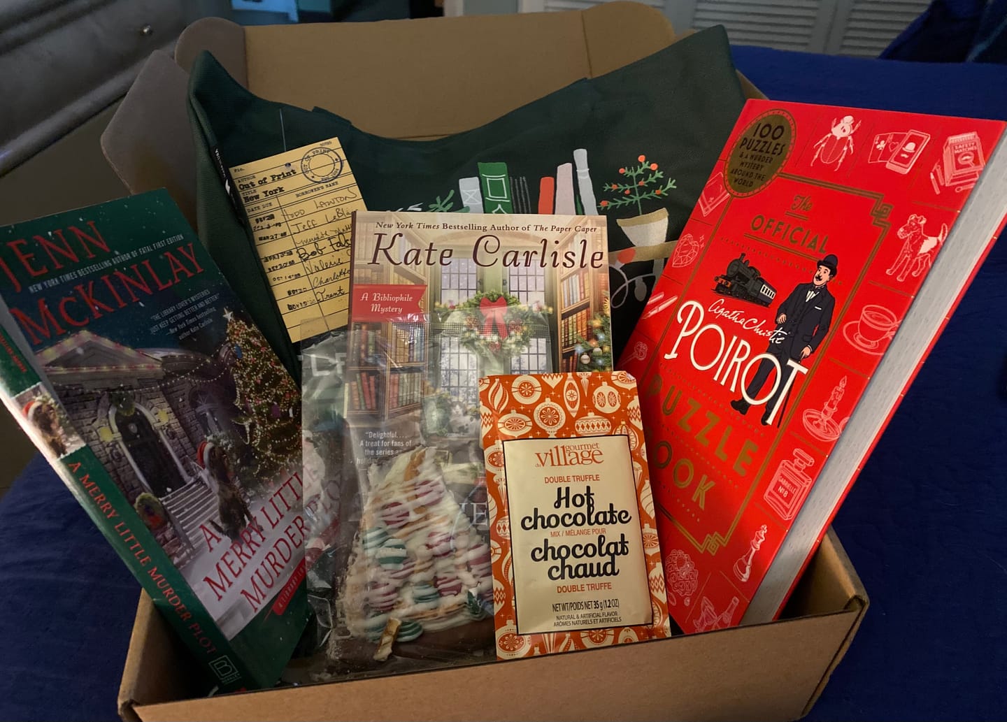 Customer photo review of Quarterly Mystery/Thriller Book Box