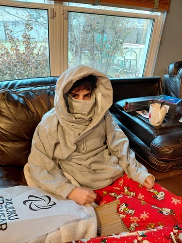 Customer photo review of HJK Exclusive Double Panel Hooded Jacket