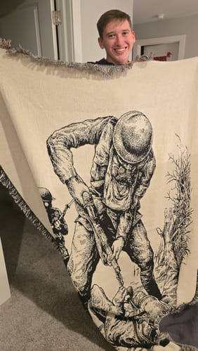 Customer photo review of Belleau Wood (Woven Blanket)