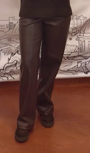 Customer photo review of Adriana Classic Leather Pants