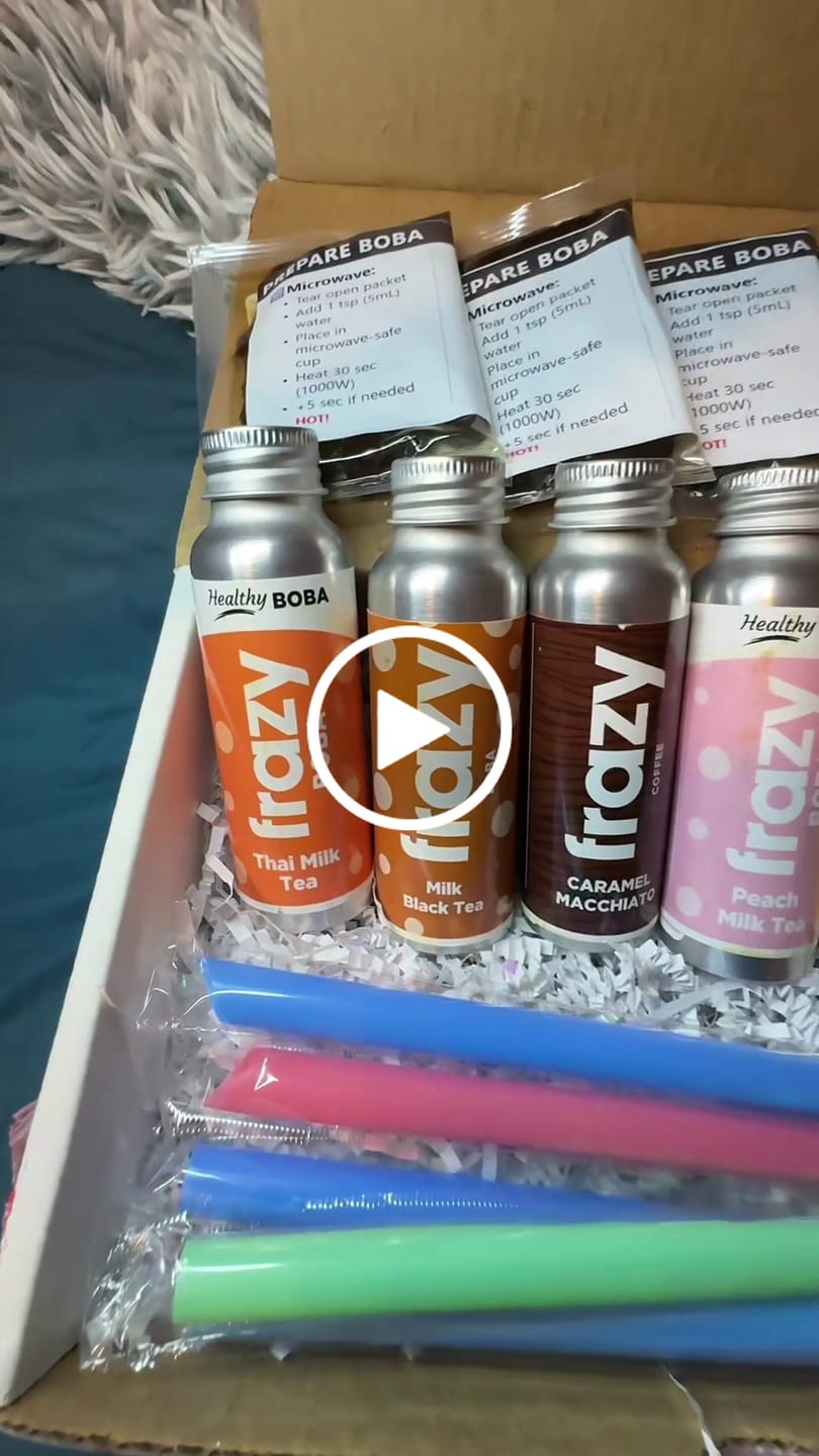 Customer video review of Boba & Coffee Sample Pack (2 Boba + 1 Coffee)
