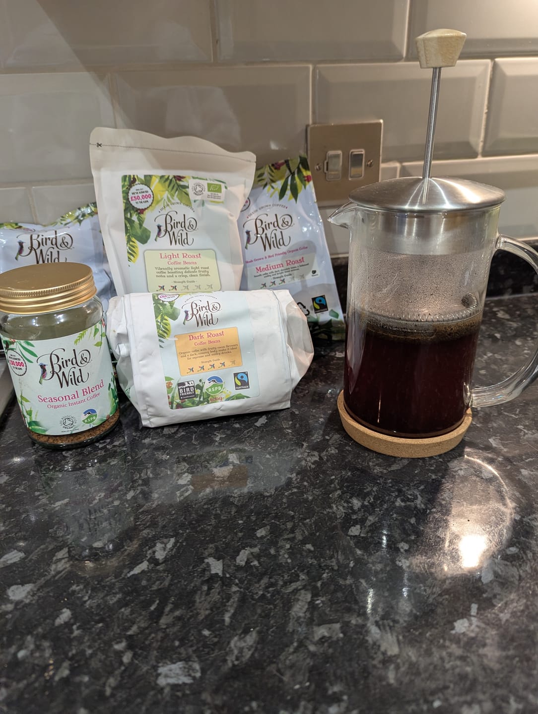 Customer photo review of Dark Roast Espresso Fairtrade Organic Coffee Beans and Ground - 200g, 500g, 1kg